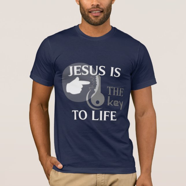 JESUS ÄR NYCKELN TILL LIV TRÖJA (Framsida)