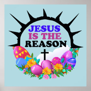 Jesus är orsak - Påsk Poster
