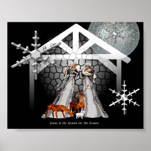 Jesus är orsaken - nyskapande reflektion poster