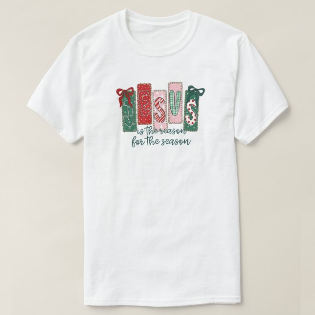 Jesus är orsaken till årstiden t shirt (Design framsida)