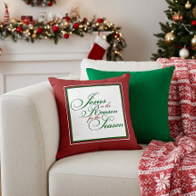 Jesus är orsaken till dekorativ kudde