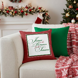 Jesus är orsaken till dekorativ kudde