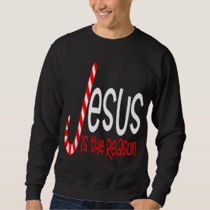 Jesus är orsaken till den kristna Religiösans jul Lång Ärmad Tröja