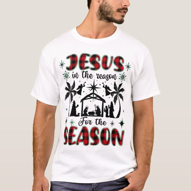 Jesus är orsaken till den kristna säsongen t shirt (Framsida)