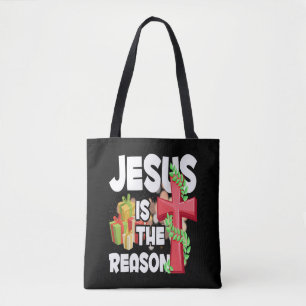 Jesus är orsaken till den kristna säsongen tygkasse