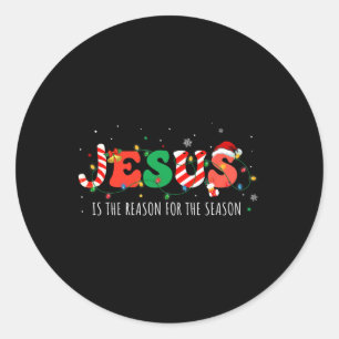 Jesus är orsaken till den kristna tron under säson runt klistermärke