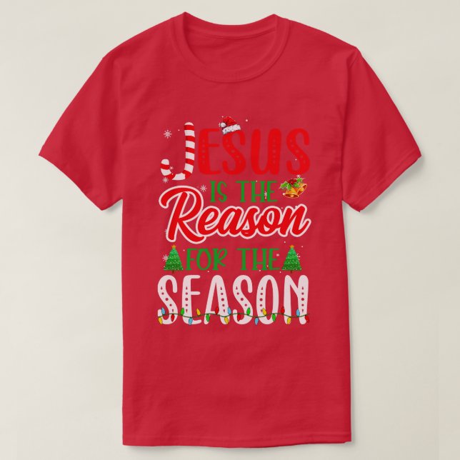 Jesus är orsaken till det kristna årsjubileet t shirt (Design framsida)