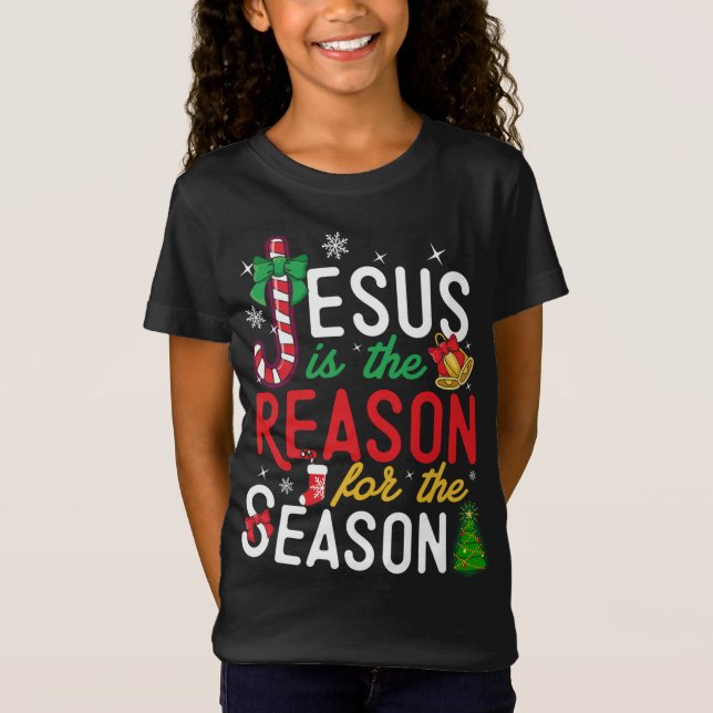 Jesus är orsaken till julen Christian Julafton S T Shirt (Framsida)