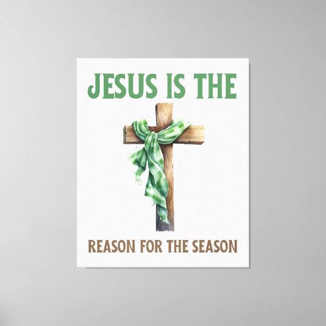 Jesus är orsaken till julen i kor canvastryck (Framsida)