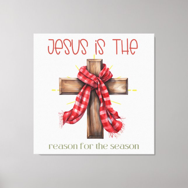 Jesus är orsaken till julen i kor canvastryck (Framsida)