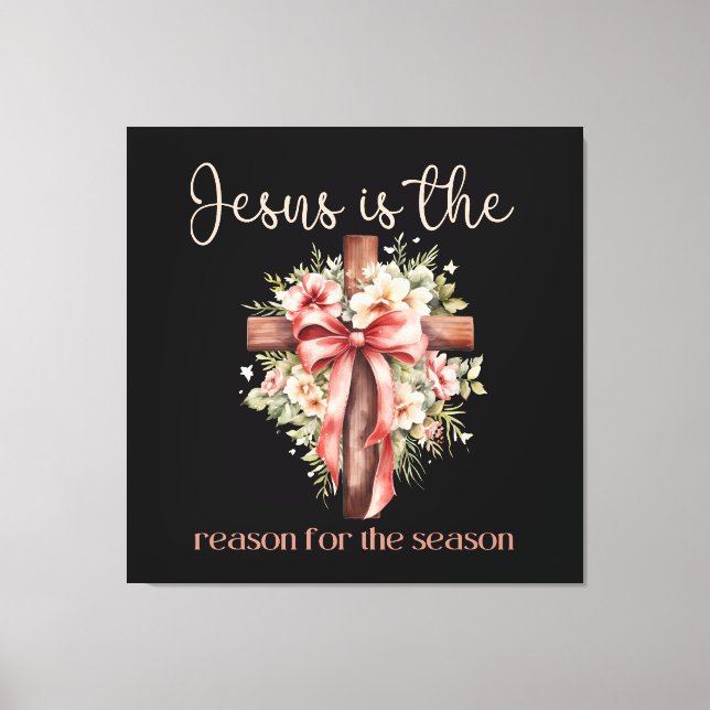 Jesus är orsaken till julen i kor canvastryck (Framsida)