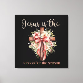 Jesus är orsaken till julen i kor canvastryck