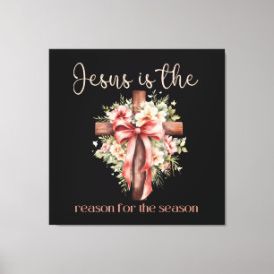 Jesus är orsaken till julen i kor canvastryck