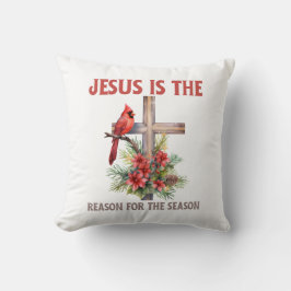 Jesus är orsaken till julen i kor kudde
