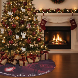 Jesus är orsaken till nativitet julgransmatta borstad polyester