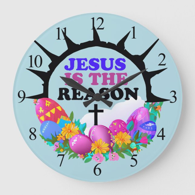 Jesus är orsaken till Påsk-utandningen Stor Klocka (Framsida)