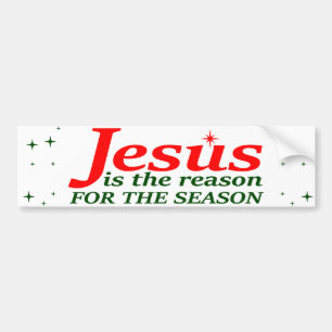 Jesus är orsaken till säsongen bildekal