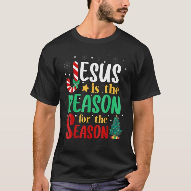 Jesus är orsaken till säsongen Chris T Shirt (Framsida)