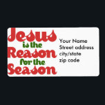 Jesus är orsaken till säsongen fraktsedel<br><div class="desc">Kristus jul</div>