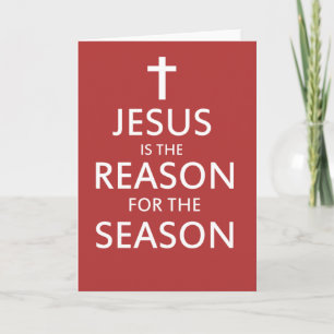 Jesus är orsaken till säsongen helgkort