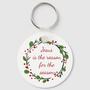 "Jesus är orsaken till säsongen" Holly Quote Nyckelring