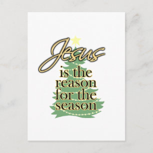 Jesus är orsaken till säsongen, jul helg vykort