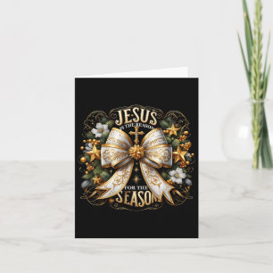 Jesus är orsaken till säsongen jul Jesus Kort