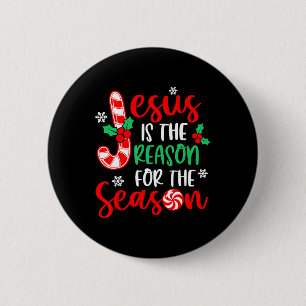 Jesus är orsaken till säsongen jul Julafton Knapp