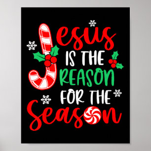 Jesus är orsaken till säsongen jul Julafton Poster