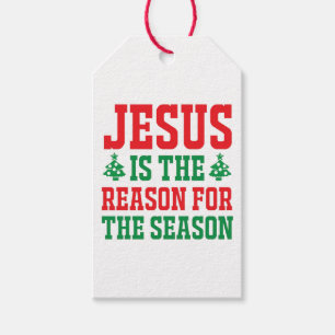 Jesus är orsaken till säsongen jul presentetikett
