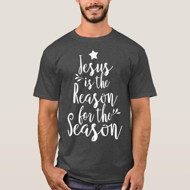 Jesus är orsaken till säsongen jul t shirt (Framsida)