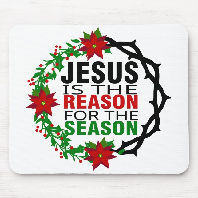 Jesus är orsaken till säsongen musmatta (Framsidan)