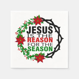 Jesus är orsaken till säsongen pappersservett