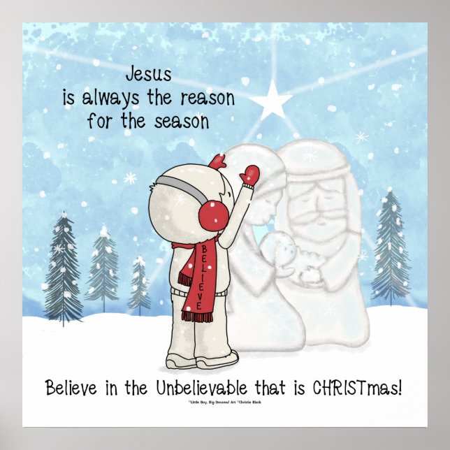 Jesus är orsaken till säsongen poster (Framsidan)