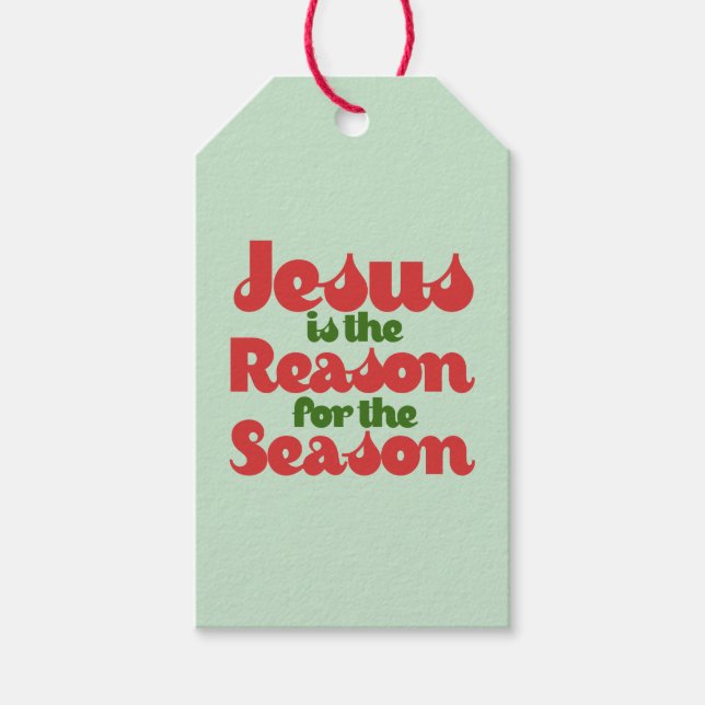 Jesus är orsaken till säsongen presentetikett (Framsidan)