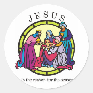 Jesus är orsaken till säsongen runt klistermärke