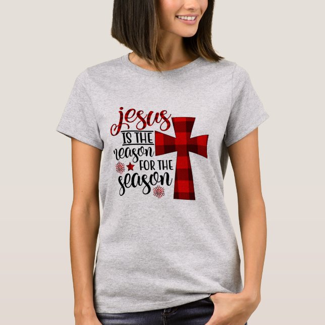 Jesus är orsaken till säsongen t shirt (Framsida)