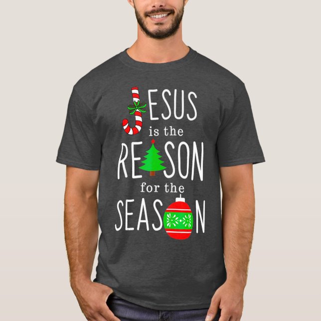 Jesus är orsaken till säsongen t shirt (Framsida)