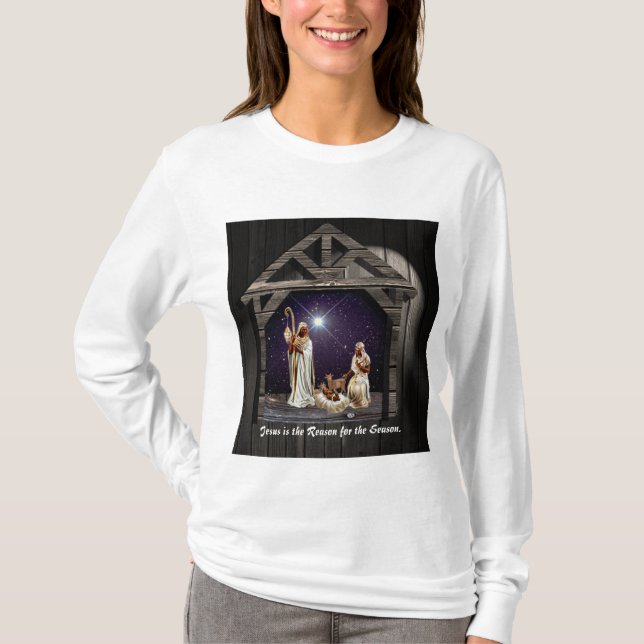 Jesus är orsaken till säsongen. tee shirt (Framsida)