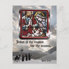 Jesus är orsaken till säsongen - tredje versionen helg vykort
