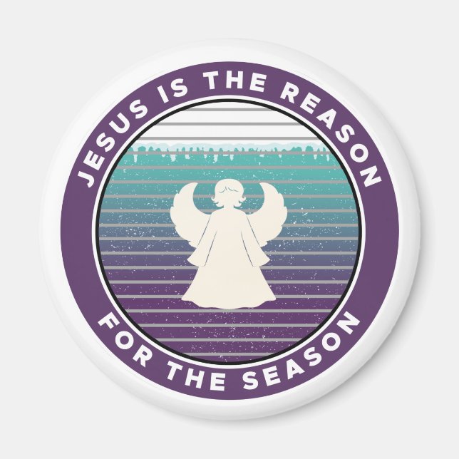 Jesus är orsaken till säsongsängeln magnet (Framsidan)