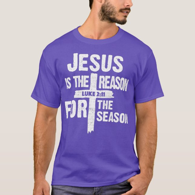 Jesus är orsaken till säsongsbidraget t shirt (Framsida)