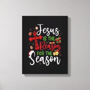 Jesus är orsaken till säsongsjargong canvastryck