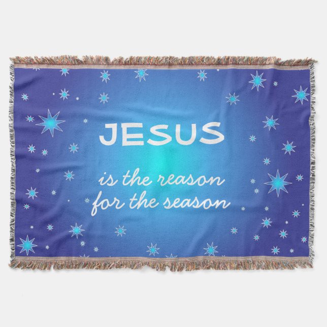 Jesus är orsaken till säsongsjulen filt (Framsidan)