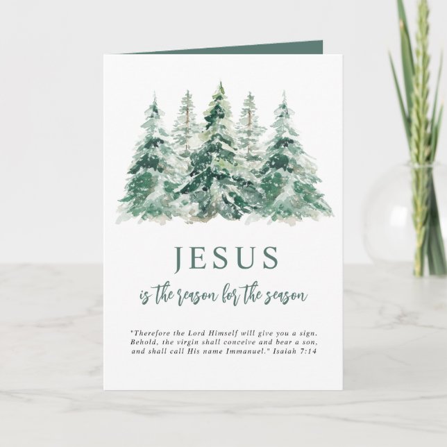 Jesus är orsaken till säsongsjulen helgkort (Framsida)