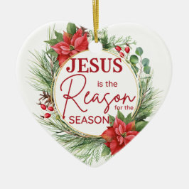 Jesus är orsaken till säsongsjulen julgransprydnad keramik