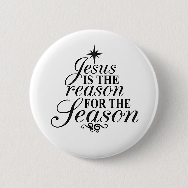 Jesus är orsaken till säsongsjulen knapp (Framsida)