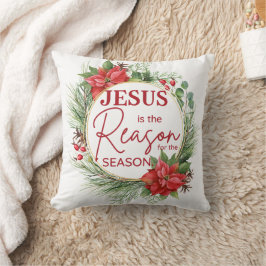 Jesus är orsaken till säsongsjulen kudde