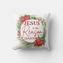 Jesus är orsaken till säsongsjulen kudde