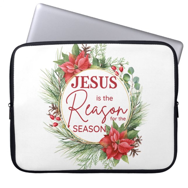 Jesus är orsaken till säsongsjulen laptop fodral (Framsidan)